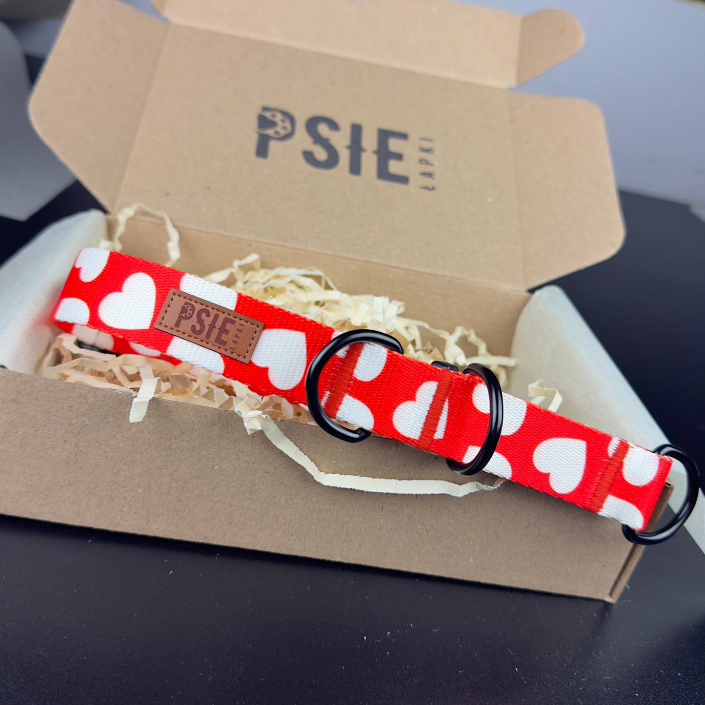 Obroża półzaciskowa dla psa "Love"