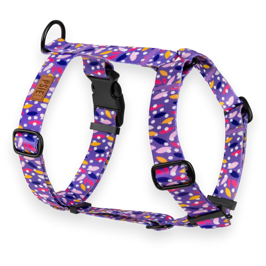 Szelki Guard fioletowa wichura dla psa – regulowane, z mocnymi okuciami.